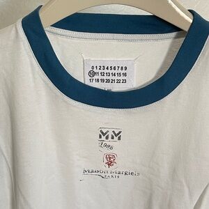 Maison Margiela Organic cotton T-shirt |Size M｜navy blue and printing